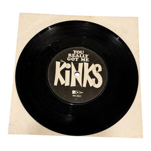 Vintage Kinks 45 RPM Vinyl Record You Really Got Me All Day All of the Night 196